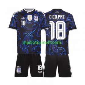 Maillot de Foot Argentine Nico Paz 18 World Cup Extérieur 2026 - Enfant